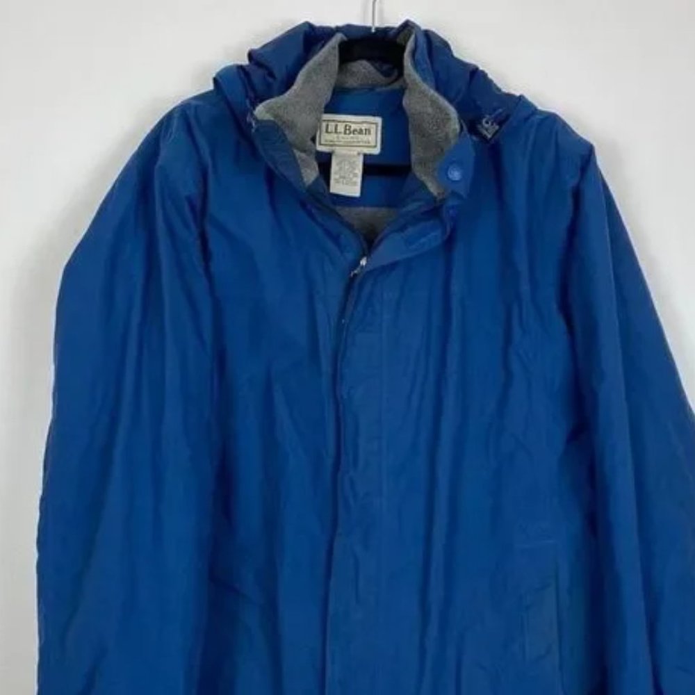 LL Bean Fleece Lined Hooded Jacket